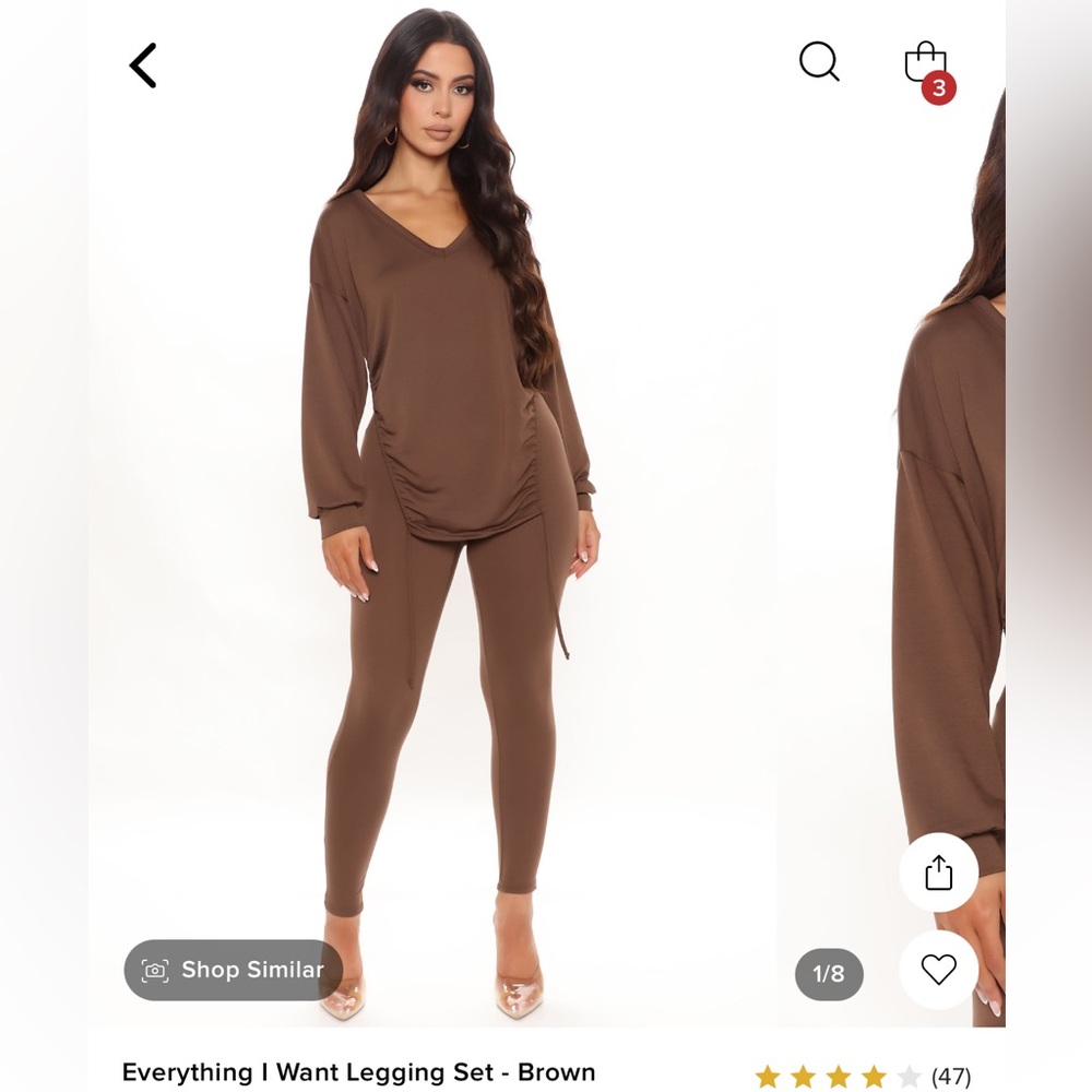 COPY - Fashion Nova Everything I want Legging Set